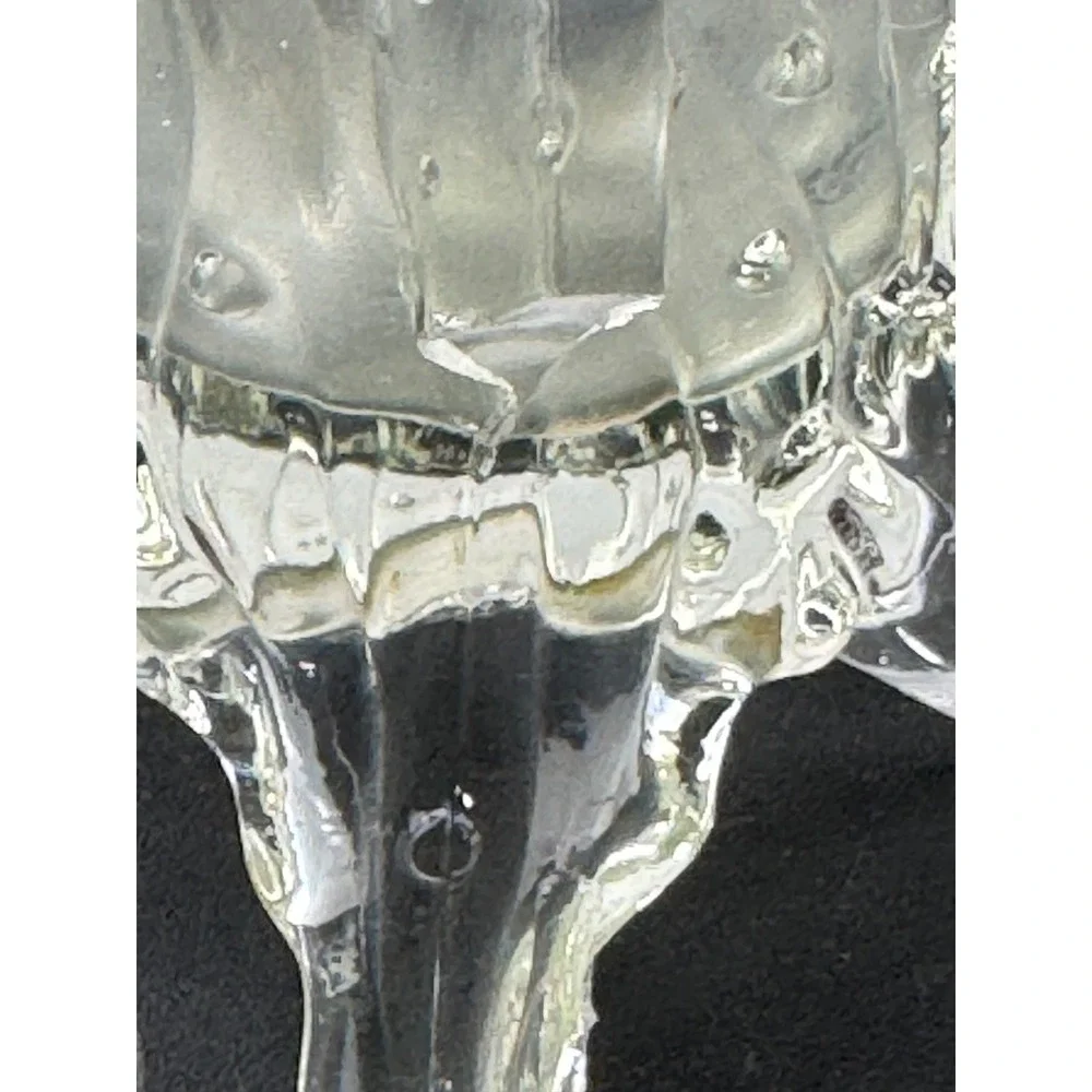 Northwood White Opalescent Tree Trunk Glass Vase with Handle Antique EAPG 6.5